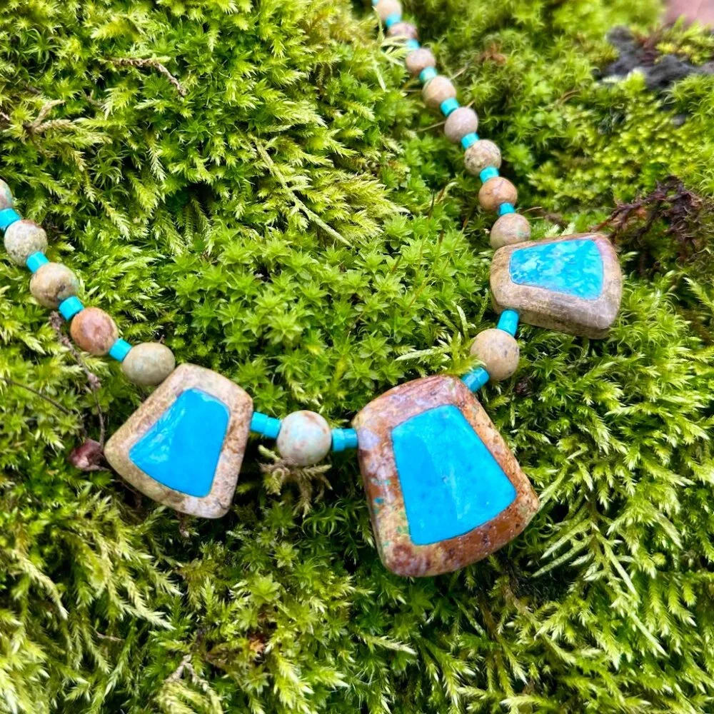 NWT | Jay King Turquoise & Jasper Necklace | Sterling Silver | 18-21” (269) - Picture 7 of 13